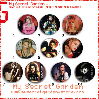 Madonna - 80's Portrait Pinback Button Badge Set 1a or 1b ( or Hair Ties / 4.4 cm Badge / Magnet / Keychain Set )